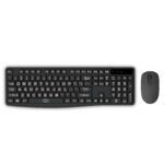 Large Print Keyboard - White Text on Black - Wireless Keyboard & Mouse Combo
